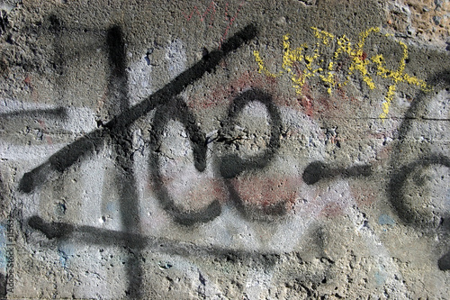 graffiti on a concrete wall