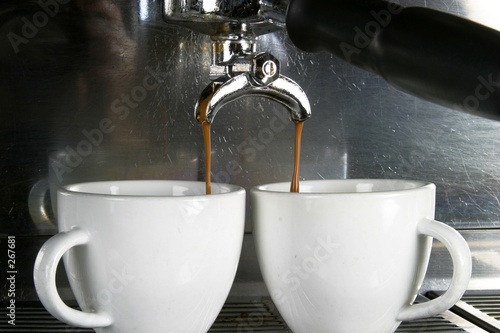 two cups espresso