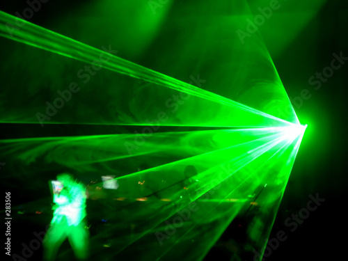 dj concert - laser on the stage
