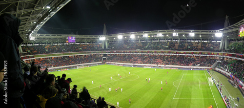 panorama of football stadium