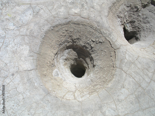 volcano crater hole