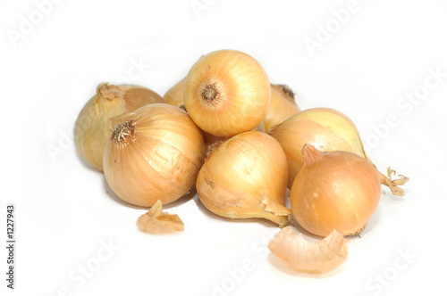 onions on white