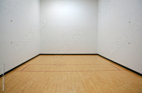 empty racquetball court