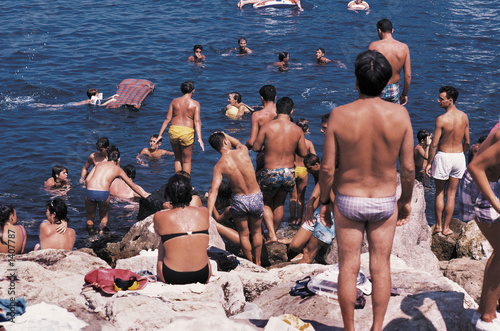 beach goers