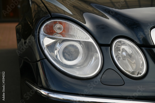 headlamp of expensive car