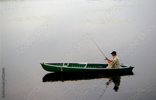 photo pêcheur dans un bateau