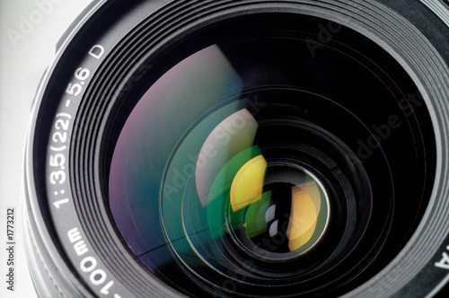 camera lens closeup