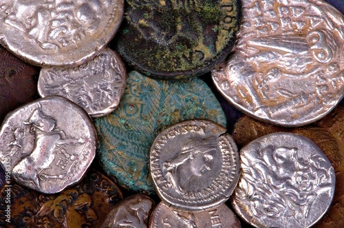ancient roman and greek coins