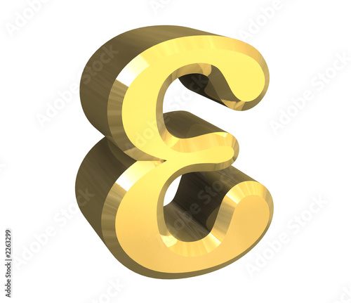 simbolo epsilon in oro