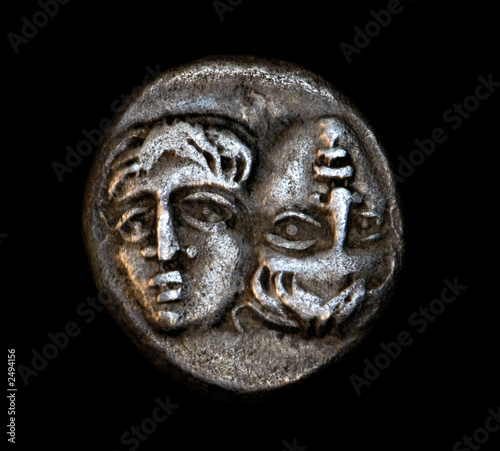 ancient greek coin janus