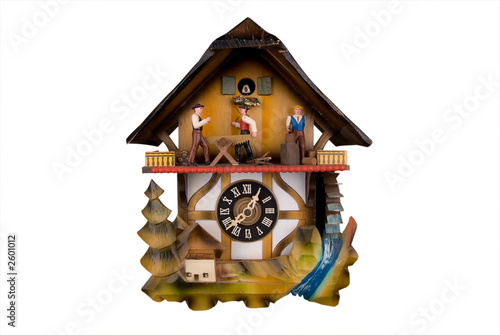 cuckoo clock isolated