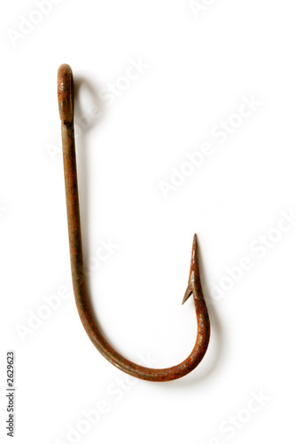 rusted fish hook