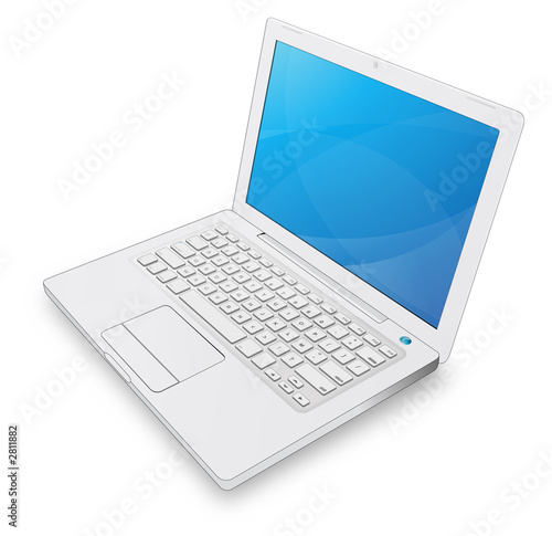 ordinateur portable blanc