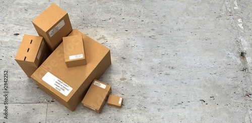 box on concrete
