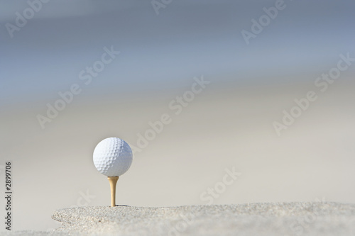 golf ball and tee