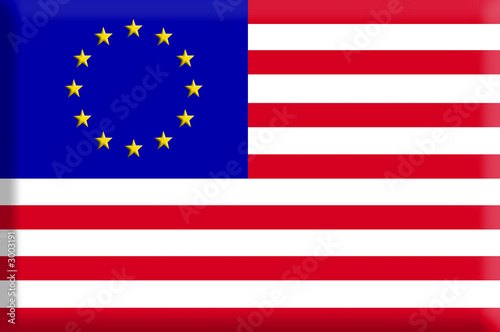 drapeau euro-usa