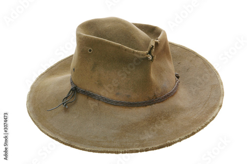 battered old cowboy hat