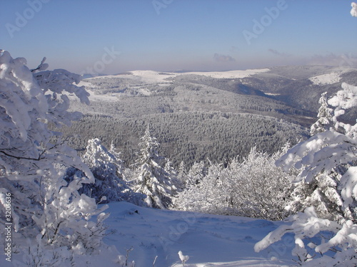 paysage enneigé des vosges