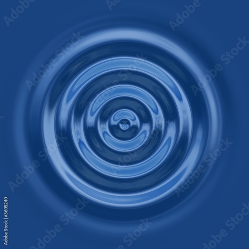 a top down view of the rings of a water ripple