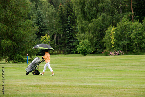 Golf - rain