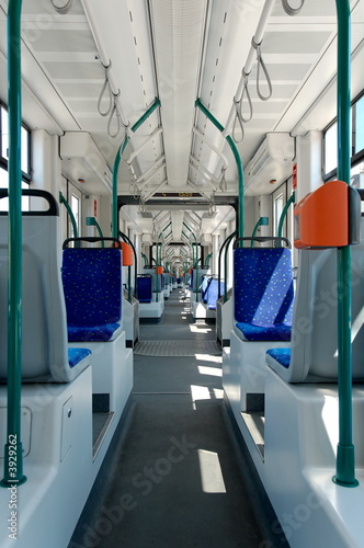 Longest articulated tram interier