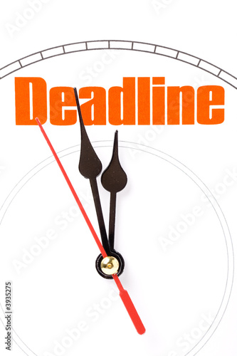 clock face, concept of deadline