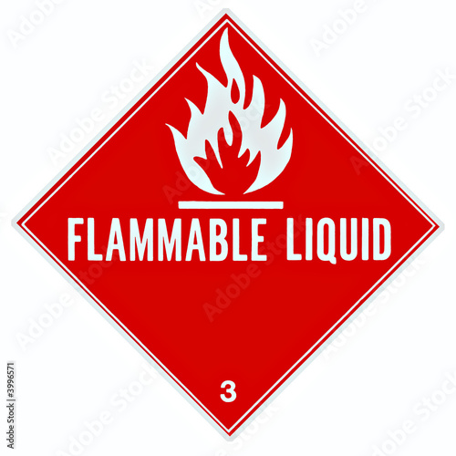 Flammable Liquid Sign