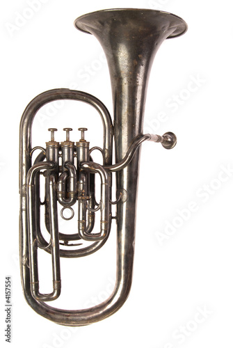 Antique Baritone Horn, White iso