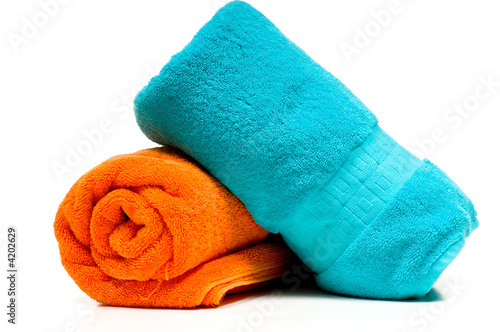 Two bath towels