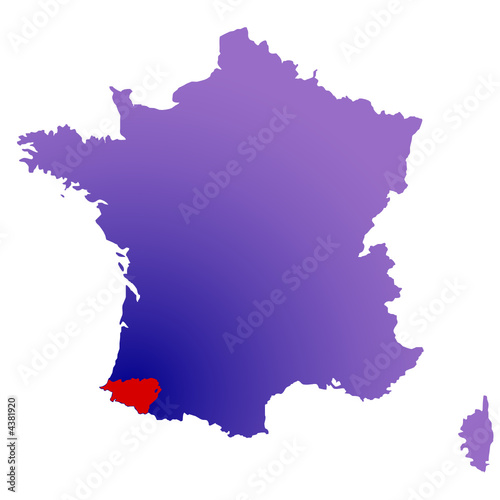 Pyrénées-Atlantiques en France