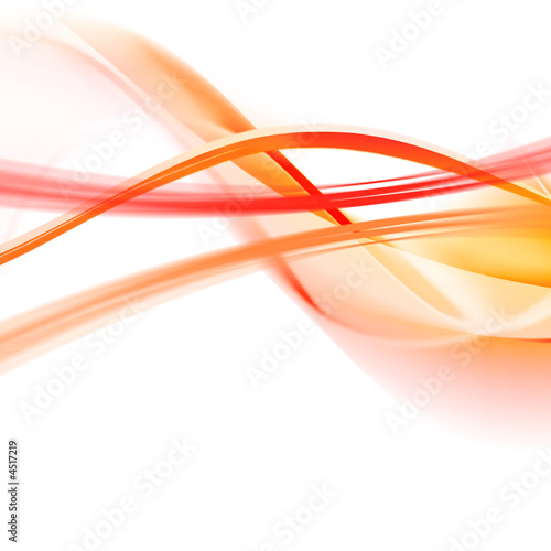 Orange abstraction on a white background
