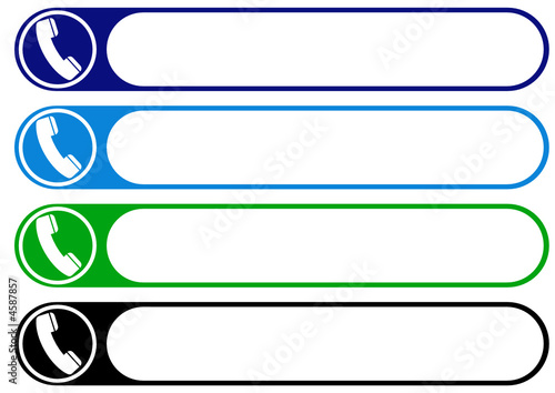 Cartouche de numéro de téléphone