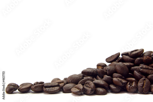 Mound of coffee beans.