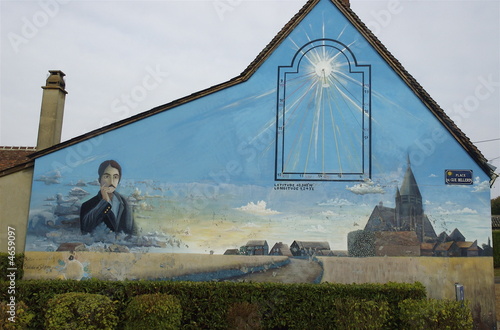 Fresque de Marcel Proust à Illiers-Combray