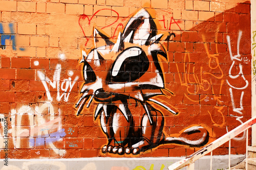 Cat. Graffiti.
