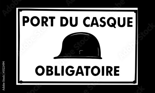 Port du casque obligatoire