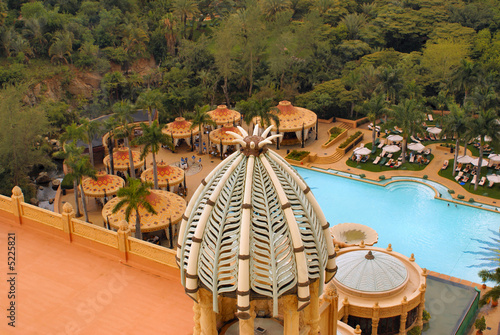 The Palace of Lost City at Sun City, RSA - bird eye view