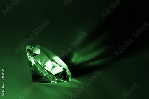 diamond on green background