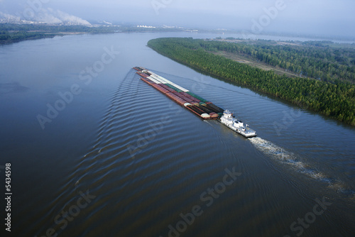 Barge on Mississippi.