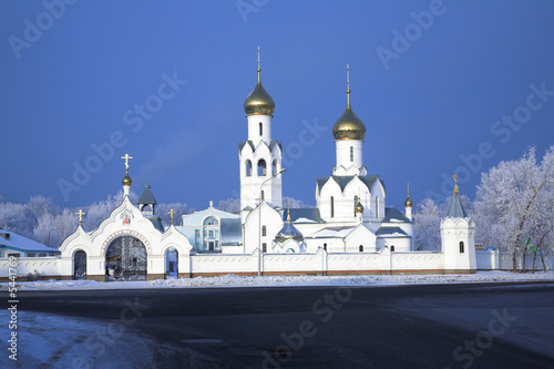 Orthodoxy church in Siberian city. Russia Novosibirsk