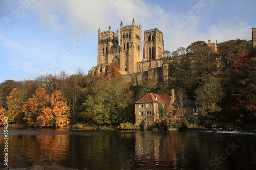 Autumn Reflections of Durham Cathedral in the River Wear