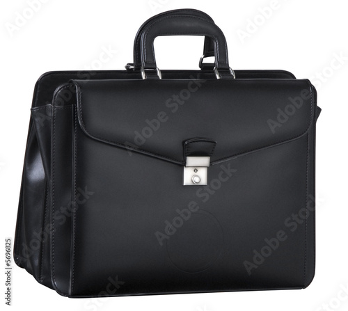 black briefcase