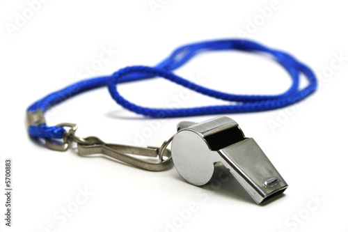 Metal whistle for sports