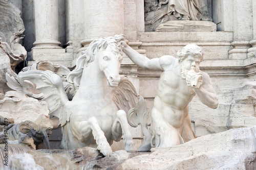 Trevi Fountain Triton (Rome, Italy)