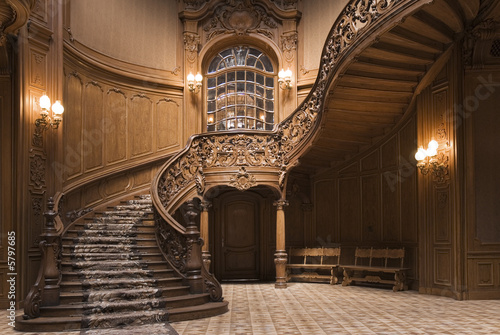 Stairs in the Lviv ancient casino