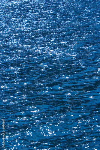 Blue ocean surface with ripples