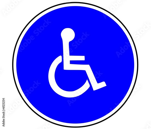 Panneau de Signalisation (Handicape)