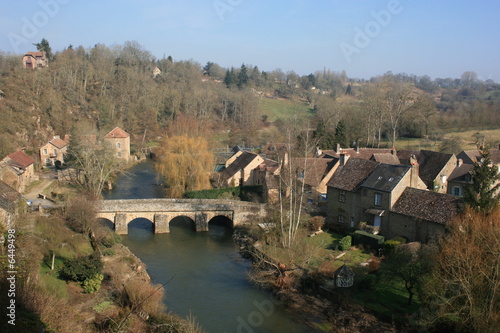 Le village de Saint-Céneri-le-Gérei (Basse-Normandie)