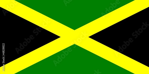 flag of jamaica with official proportion