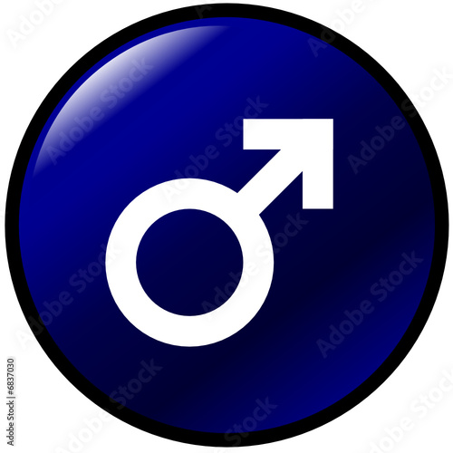 male gender symbol button